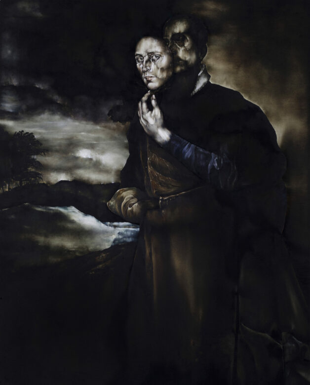 Huile sur bois / Oil on wood 75 x 60 cm (29 1/2 x 23 5/8 in.)