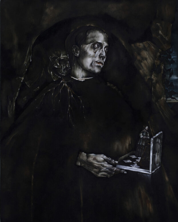 Huile sur bois / Oil on wood 50 x 40 cm (19 5/8 x 15 3/4 in.) ab10