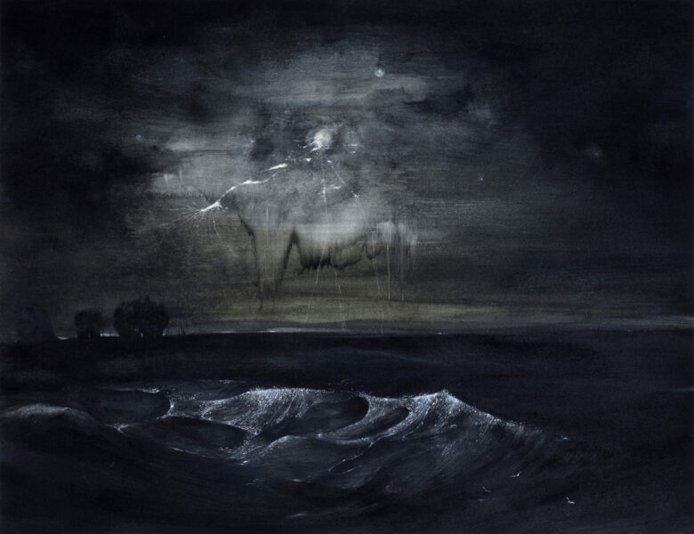 Gouache, grattage sur papier / Gouache, scratching on paper 38 x 45,5 cm (15 x 17 7/8 in.) ab27