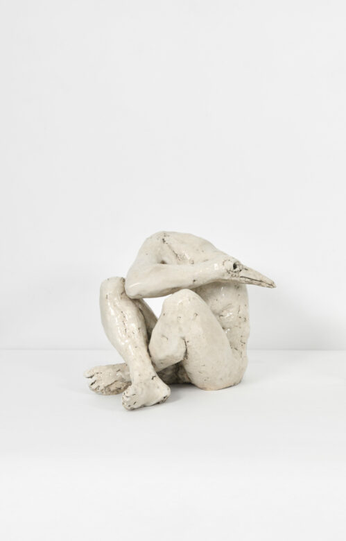 Faïence émaillée et encre de Chine / Glazed faience and India ink 26 x 28 x 30 cm (10 1/4 x 11 x 11 3/4 in.) HG 05