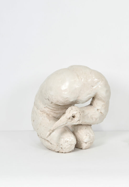 Faïence émaillée et encre de Chine / Glazed faience and India ink 36 x 36 x 60 cm (14 1/8 x 14 1/8 x 23 5/8 in.) HG 04