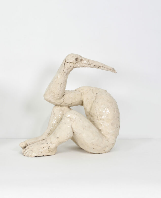 Faïence émaillée / Glazed faience 44 x 38 x 25 cm (17 3/8 x 15 x 9 7/8 in.) HG 03