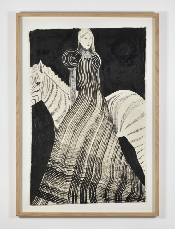 Encre et aquarelle sur papier / Ink and watercolor on paper 76 x 60 cm (29 7/8 x 23 5/8 in.) encadré