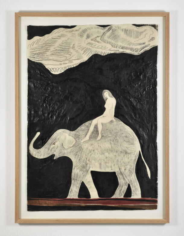 Encre et aquarelle sur papier / Ink and watercolor on paper 100 x 70 cm (39 3/8 x 27 1/2 in.) encadré / framed