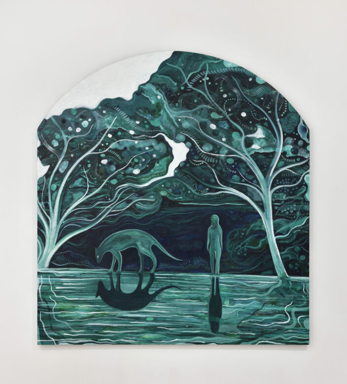 Techniques mixtes sur toile / Mixed technique on canvas 140 x 130 cm (55 1/8 x 51 1/8 in.)