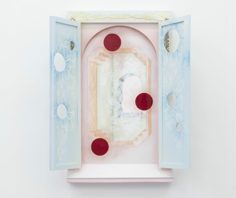 Huile et acrylique sur bois avec photo gravée sur maillechort / Oil and acrylic on wood with photo etched nickel silver 140 x 90 x 12,5 cm (55 1/8 x 35 3/8 x 4 7/8 in.) Photo: Fabio Mantegna