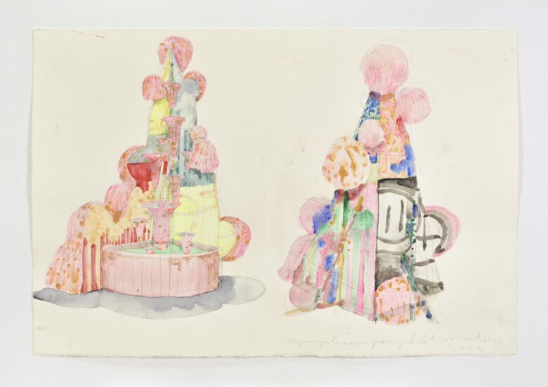 Aquarelle et graphite sur papier / Watercolor and graphite on paper 38 x 56,5 cm (15 x 22 1/4 in.)