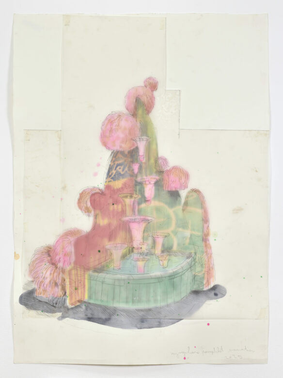 Aquarelle et graphite sur papier et papier calque / watercolor and graphite on paper and tracing paper 71,5 x 52 cm (28 1/8 x 20 1/2 in.)