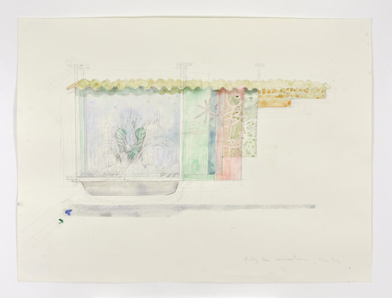 Aquarelle et graphite sur papier / Watercolor and pencil on paper 51,5 x 69 cm (20 1/4 x 27 1/8 in.)