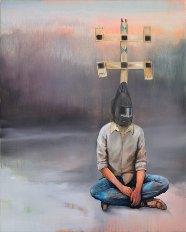 Huile sur toile / Oil on canvas 200 x 160 cm (78 3/4 x 63 in.)