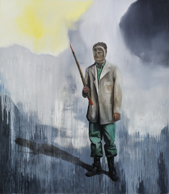 Huile sur toile / Oil on canvas 230 x 200 cm (90 1/2 x 78 3/4 in.)